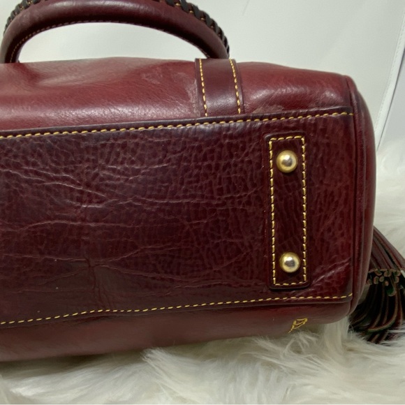 Dooney & Bourke Dark Red Florentine Handbag - Picture 7 of 13